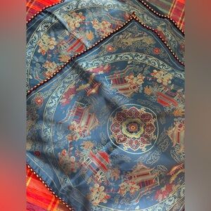 Chinoiserie Pagoda Blue and Gold pillow covers set of 2